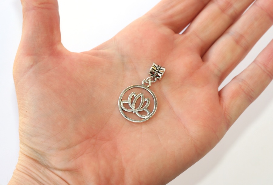 Korálek Fashion Jewerly - Přívěsek Lotosový květ 2143