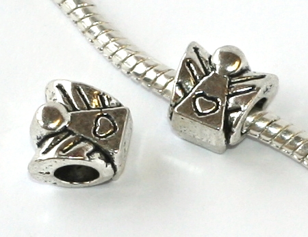 Korálek na náramek Fashion Jewerly - Anděl, Andílek se srdíčkem 2166