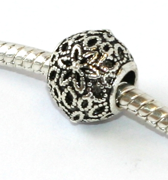 Korálek na náramek Fashion Jewerly - Kulička s hvězdičkami 2168
