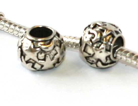 Korálek na náramek Fashion Jewerly - Hvězda, Měsíc, Noční obloha 2181