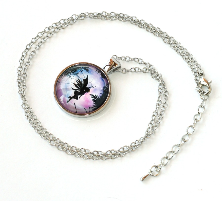 Řetízek Fashion Jewerly - Amulet Andělská Víla při měsíční růžové záři 2203