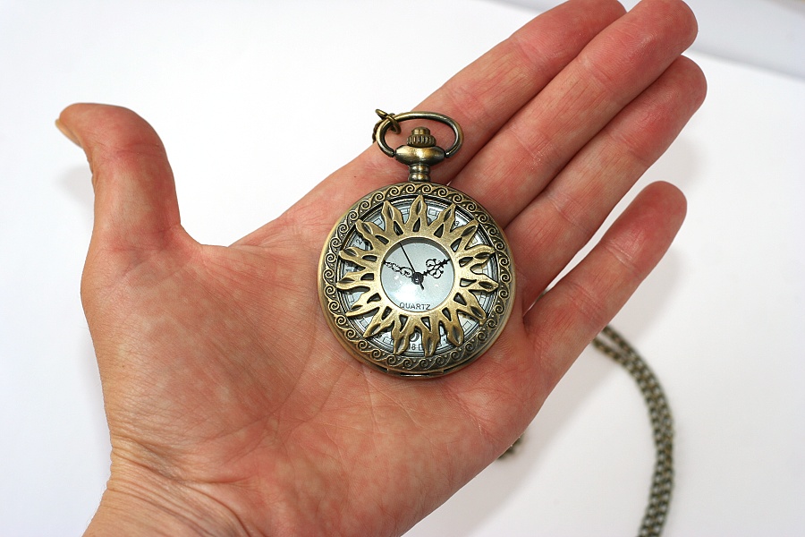 Kapesní Hodinky na řetízku - Životudárné Slunce, Shining magic sun 2240