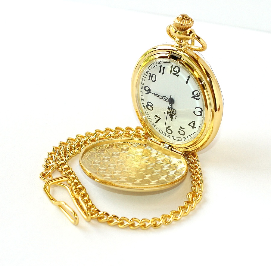 MR Kapesní Hodinky na řetízku - Cibule klasické, Cibuláče hladké, lesklé do kapsy, Klasika 2251