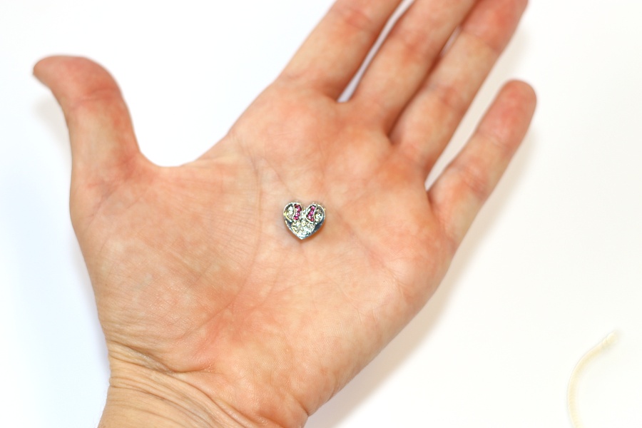 Korálek Fashion Jewerly - Srdce s minisrdíčky, Stříbrná myška Minnie s mašličkou 2300