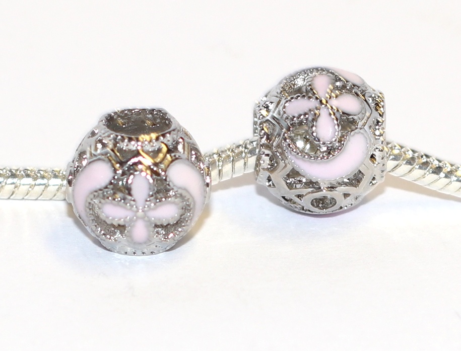 Korálek Fashion Jewerly - Romantická princezna, Enamel květiny, Lilie, Lotus 2308