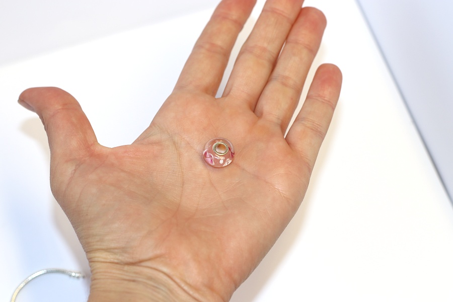 Korálek na náramek Fashion Jewerly - Růžová, skleněná princezna, Květinová zahrada plná romantiky 2327