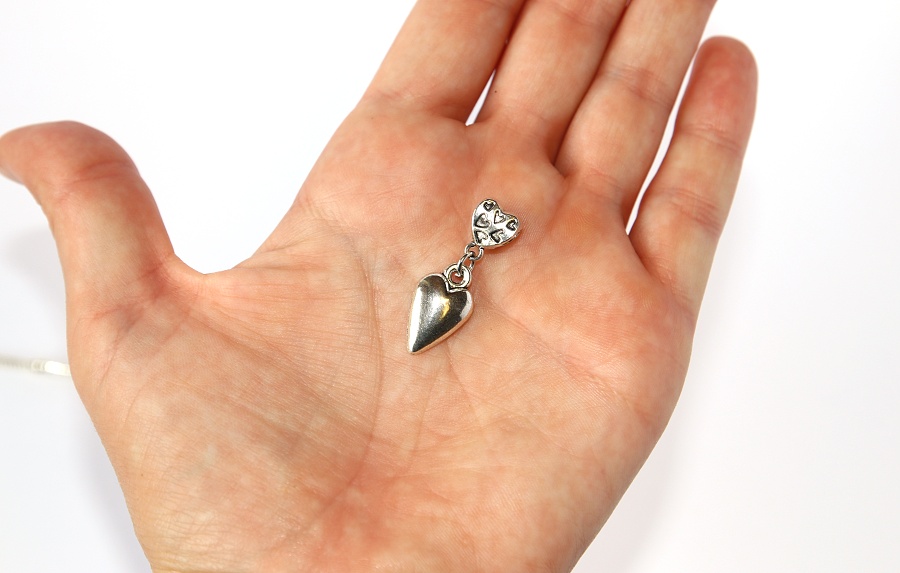 Korálek Fashion Jewerly - Přívěsek Srdce Plné, Prodlouhlé, Simple Beauty 2344