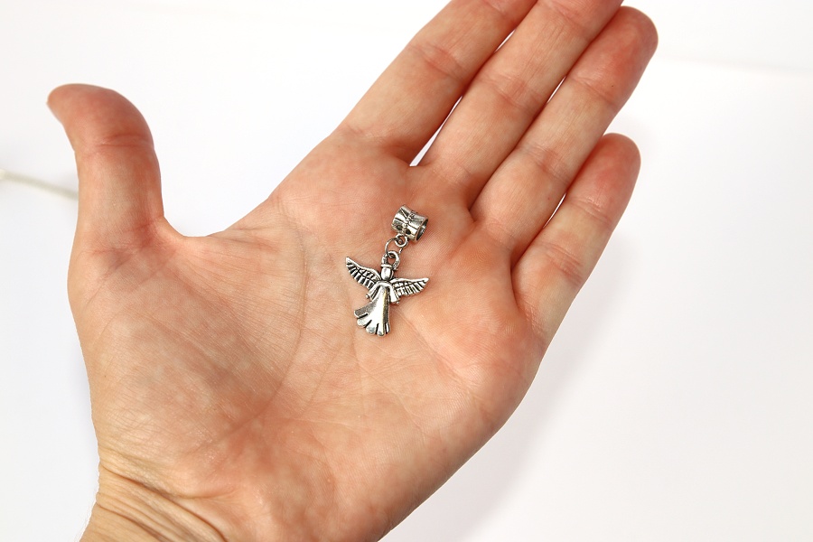 Korálek Fashion Jewerly - Přívěsek Andělský ochránce, Strážný anděl s křídly, Angels Love 2353