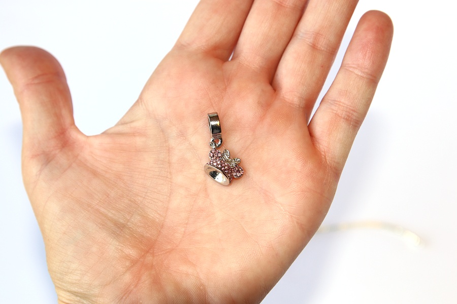 Korálek Fashion Jewerly - Přívěsek Růžová myší čepička s mašličkou, Minnie Mouse Pink Style Princess 2391