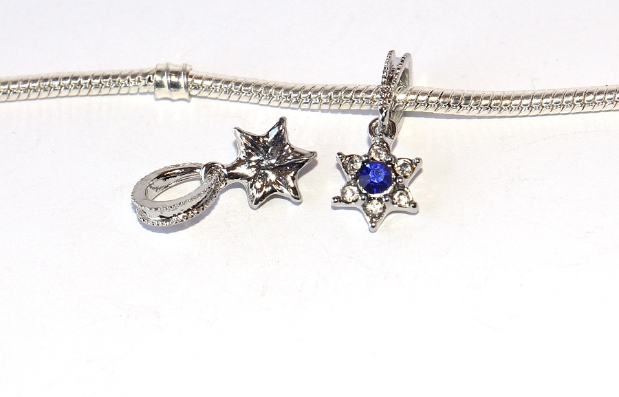 Korálek Fashion Jewerly - Přívěsek Květina pro krásku, Hvězdné kvítko, Blue Flower Star 2444
