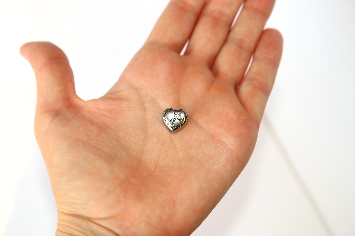 Korálek nerezový Fashion Jewerly - Vnučka, Miluji svou vnučku, Srdce, Love Granddaughter 2470