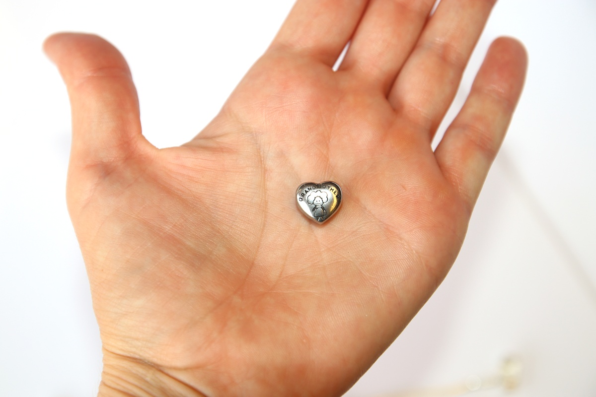Korálek nerezový Fashion Jewerly - Babička, Miluji svou babičku, Srdce, Love Grandmother 2471