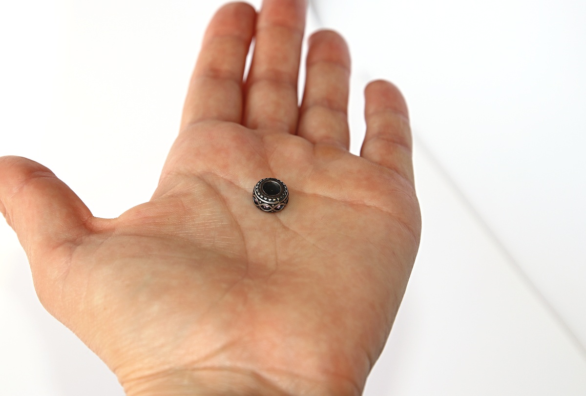 Korálek nerezový Fashion Jewerly - Růžová dáma s rhinestony, Elegance plná něhy 2486