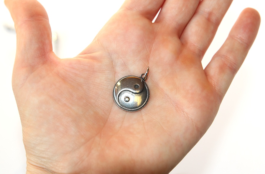 Korálek nerezový Fashion Jewerly - Přívěsek Jin Jang, Rovnováha, Balance 2575
