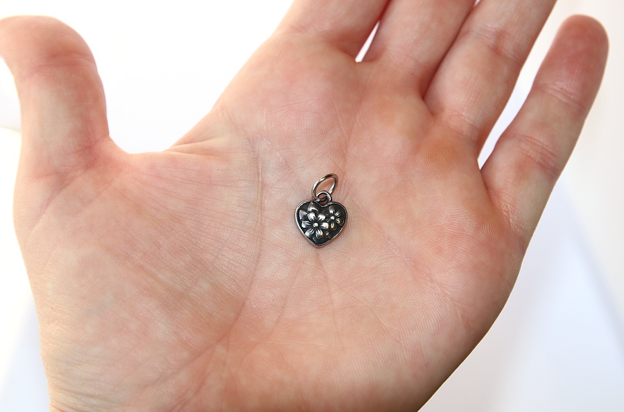 Korálek nerezový Fashion Jewerly - Přívěsek Srdce plné květin, Romantická víla 2583