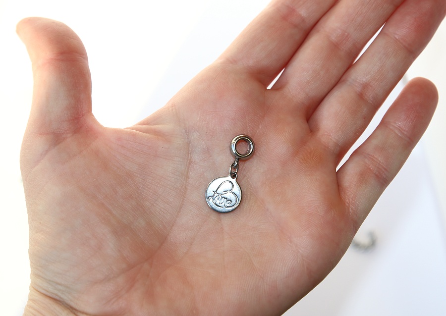 Korálek nerezový Fashion Jewerly - Přívěsek Láska, Love, Srdce plné štěstí 2585