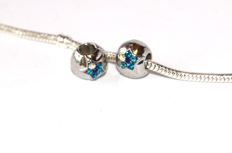 Korálek na náramek Fashion Jewerly - Modrá hvězda pro princeznu, Blue star 2631