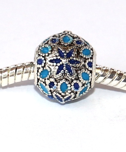 Korálek na náramek Fashion Jewerly - Modrá hvězda pro princeznu, Hvězdná obloha, Slzy, Blue star 2633