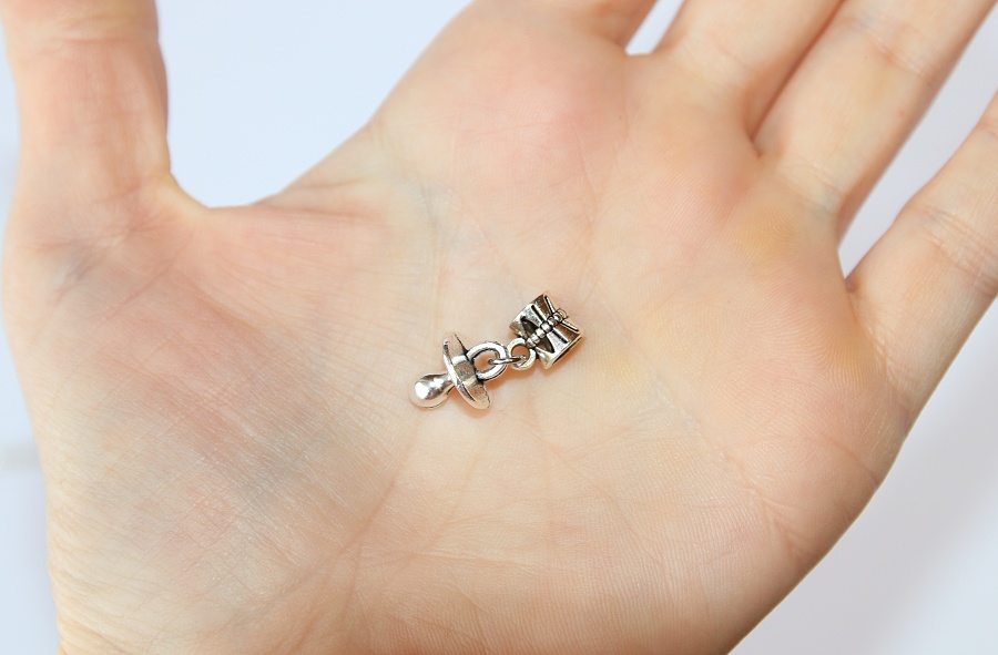 Korálek na náramek Fashion Jewerly - Přívěsek Dudlík, Dítě, Miminko 2670