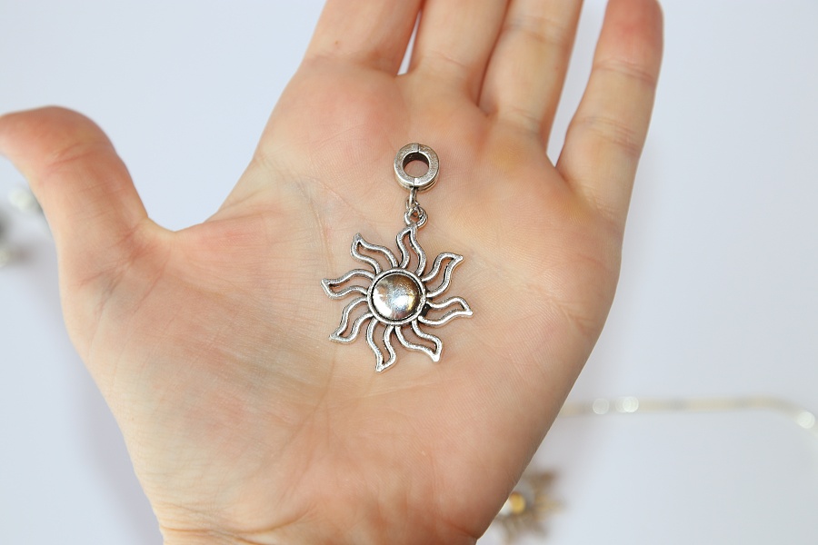 Korálek na náramek Fashion Jewerly - Přívěsek Slunce, Zářící Květina, Sluneční paprsky, Love Sun 2681