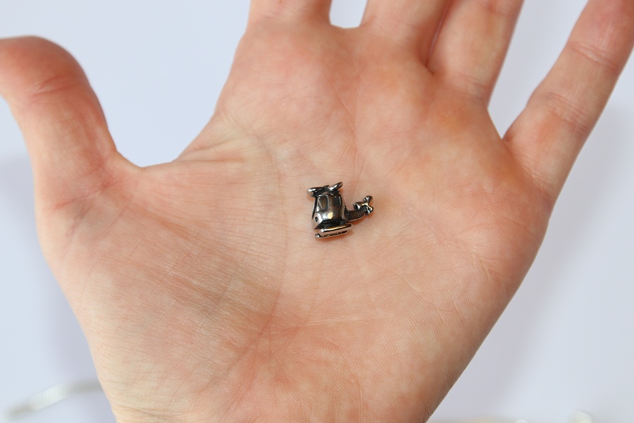 Korálek nerezový Fashion Jewerly - Vrtulník, Letadlo, Miluji cestování, Love flying 2701