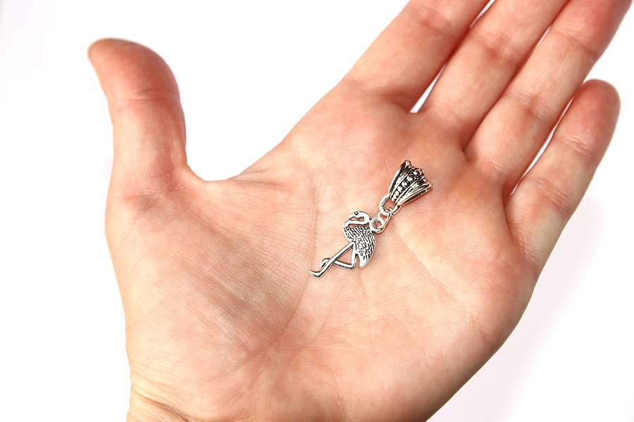 Korálek Fashion Jewerly - Plameňák, Příroda, Zvířata, Ptáci, Oheň, Flamingo 2908