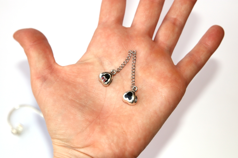 Korálek Fashion Jewerly - Oddělovač na řetízku Myška, Myšák, Mickey, Minnie, Mouse 3083