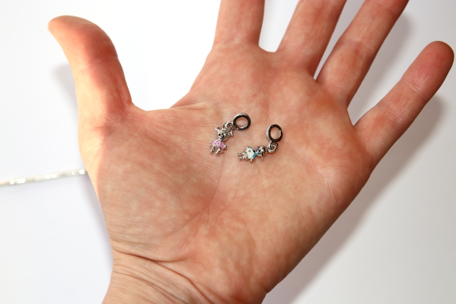 Korálek Fashion Jewerly - Přívěsek Děti, Chlapeček, Holčička, Sourozenci, Rodina, Láska, Children 3107