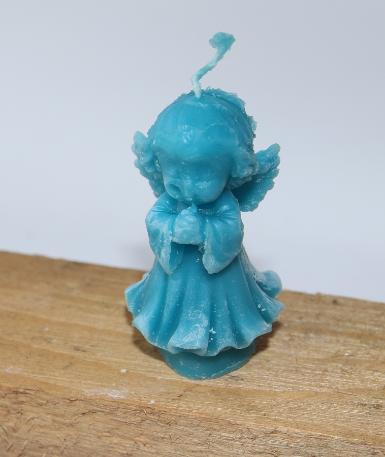 Barevná svíčka dekorativní, malá - Andělka a Anděl, Světelní ochránci, Magic Angel 3133