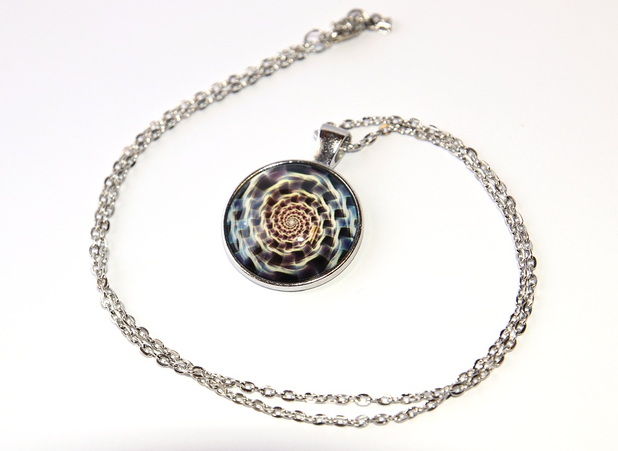 Řetízek Fashion Jewerly - Amulet Galaxie Nebula, Nekonečnost Vesmíru, Fibonacci, Spirála, Vortex 3187