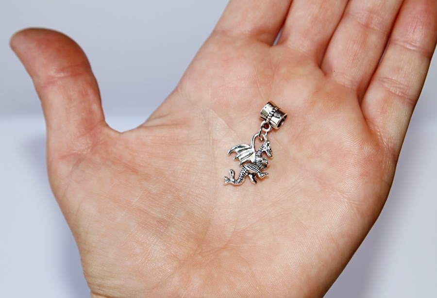 Korálek Fashion Jewerly - Přívěsek Magická saň, Okřídlený drak, Dragon  3257