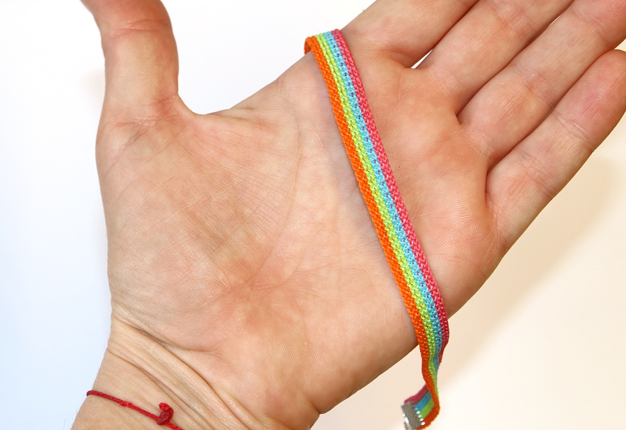 JoyKa Choker, náhrdelník okolo krku, Originalní jediné kusy s příběhem - Nejen Dětský, Dívčí, Barevná duha, Veselá nálada, Stužka z poutní cesty Santiago de Compostela, Roztomilá kráska, Cutie 3351