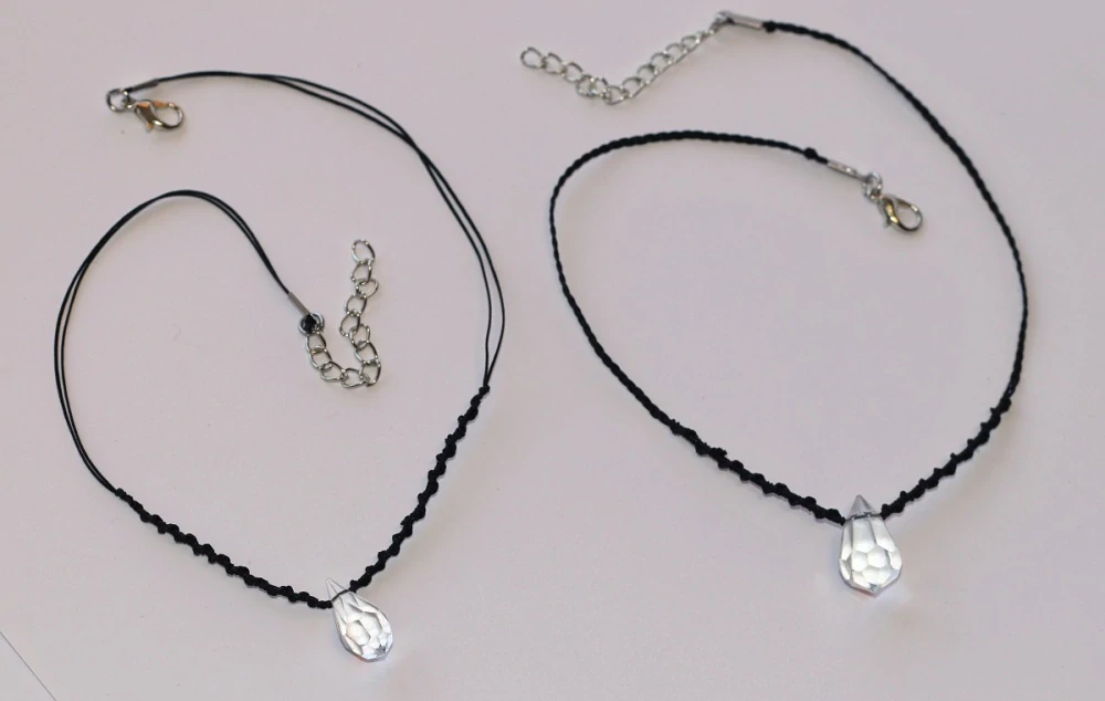 JoyKa Náhrdelník Drhaný - Choker se skleněným Křišťálem, Dvě velikosti, Můj Nejoblíbenější, Be The Best of Yourself 3671