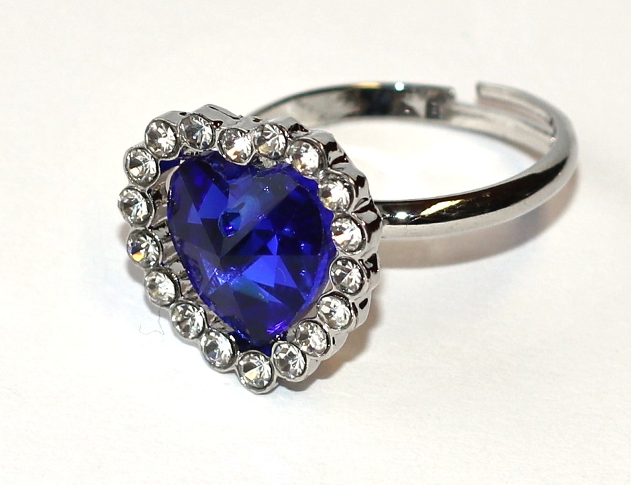 Srdce Oceánu Fashion Jewerly - Modrá barva, Třpytivé Srdce, Výběr Prsten, Náramek, Naušnice, Řetízek nebo Vše? :), Love Titanic 3754