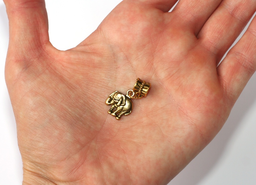 Korálek Fashion Jewerly - Přívěsek zlatý Slon 959