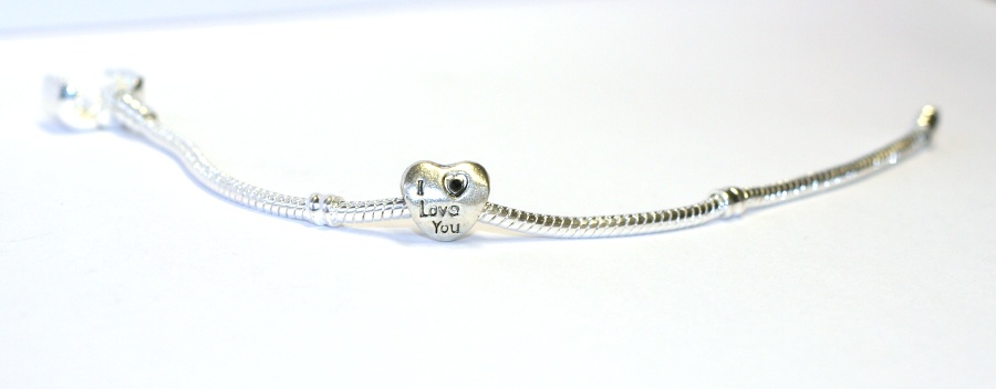 Korálek Fashion Jewerly - I love You Srdce s méďou 1106