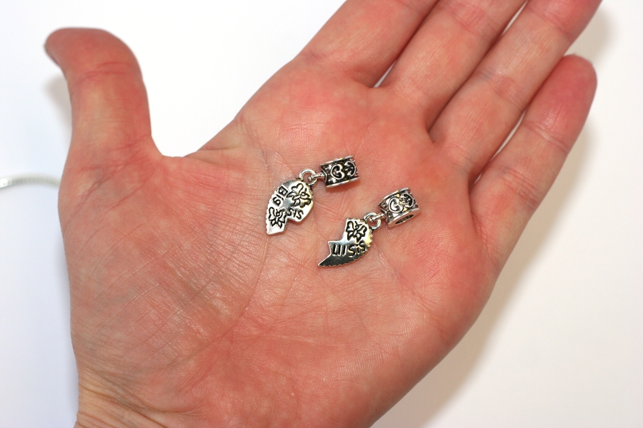 Korálek Fashion Jewerly - 2 Přívěsky Malá a velká sestra 1305