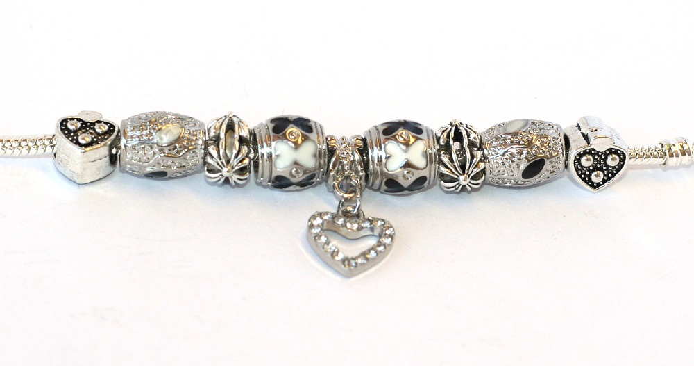 Korálky na náramek Fashion Jewerly - Srdcová dáme hraje poker 1581