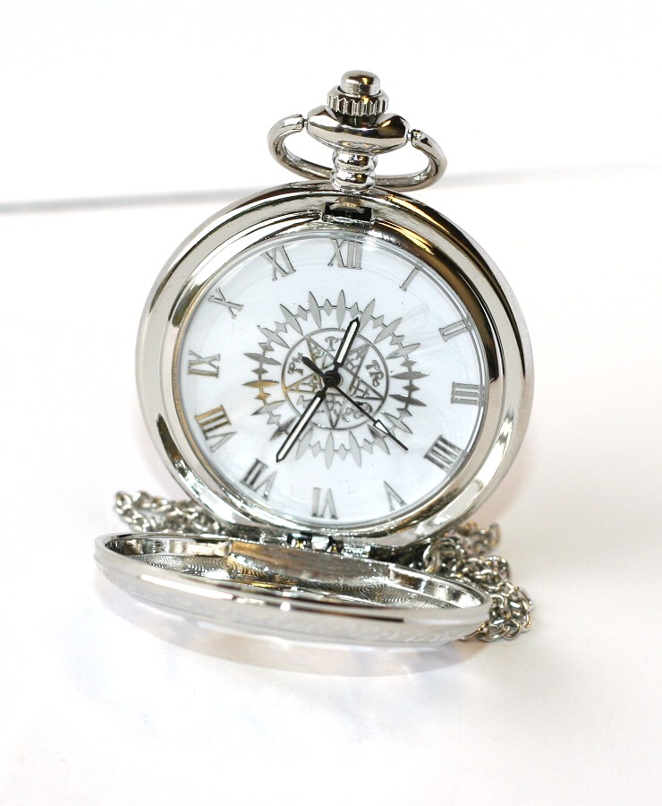 MR kapesní, otevírací hodinky na řetízku - Stříbrný horoskop, Magic Star 1774
