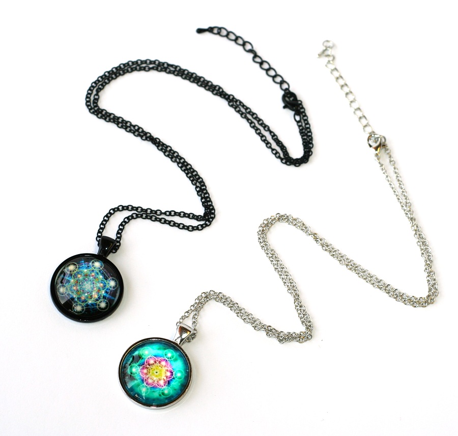 Řetízek Fashion Jewerly - Amulet Mandala, posvátná geometrie, Yoga, Namaste 1934