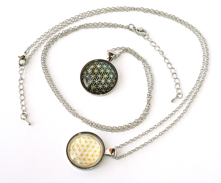 Řetízek Fashion Jewerly - Amulet Květ života, Merkaba, posvátná geometrie 1937