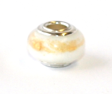 Korálek na náramek Fashion Jewely - Zlato, zlatíčko v černé a bílé 1965