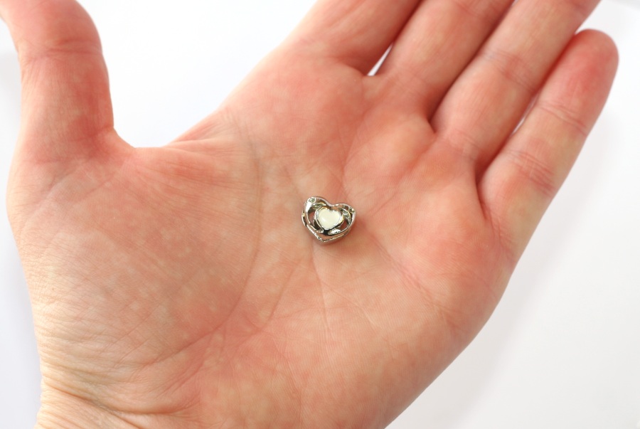 Korálek na náramek Fashion Jewerly - Enamel Srdce, Čistá láska 2041