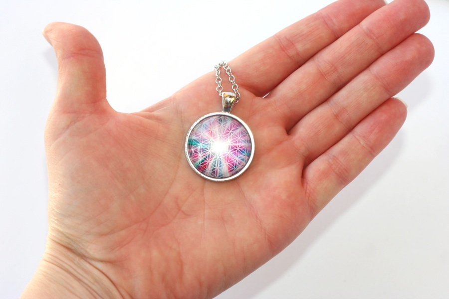 Řetízek Fashion Jewerly - Amulet Merkaba, Květ života, posvátná geometrie 2083