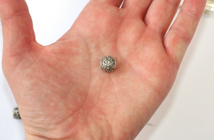 Korálek na náramek Fashion Jewerly - Kulička s hvězdičkami 2168