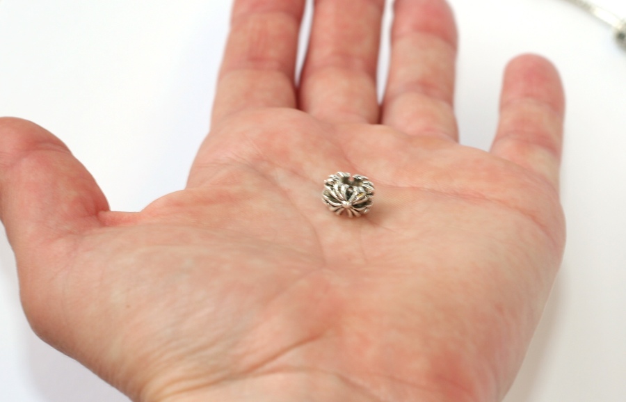 Korálek na náramek Fashion Jewerly - Květinový kroužek, Květina 2184