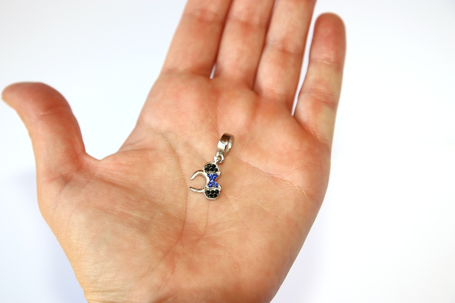 Korálek Fashion Jewerly - Přívěsek Čelenka s modrou mašlí, Minnie, Mickey, Myška 2449