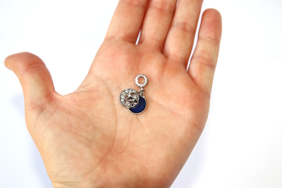 Korálek Fashion Jewerly - Přívěsek Hvězdy a měsíc, Noční obloha, Měsíční krasavice 2455