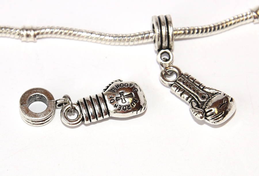 Korálek na náramek Fashion Jewerly - Přívěsek Boxerská rukavice, Sebeobrana, Mrštnost, Rvačka, Rozchod, Love Fight 2688