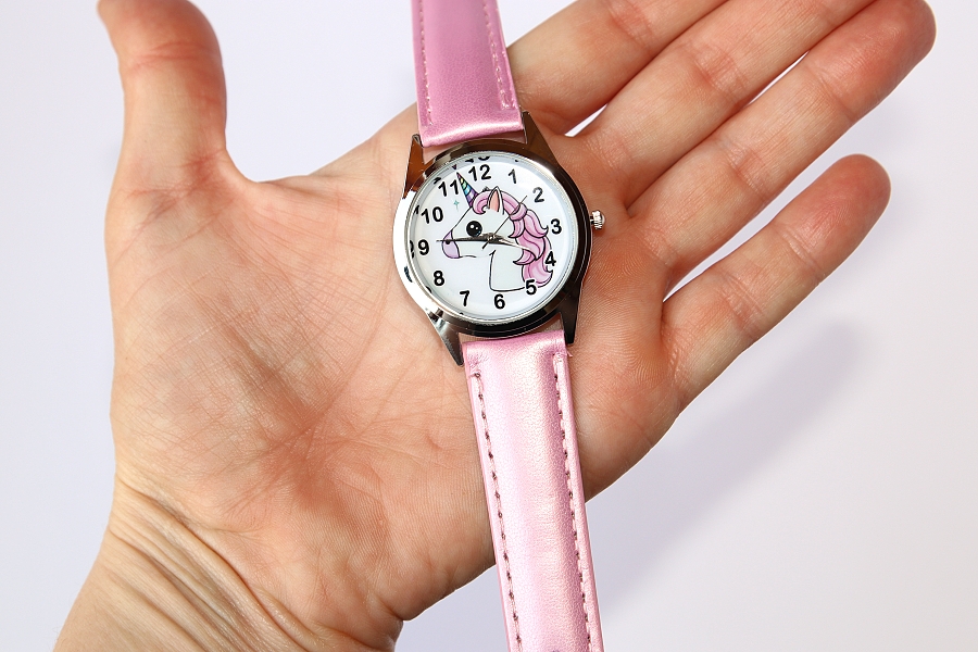 Dětské, dívčí hodinky Fashion Jewerly - Růžový jednorožec pro princeznu, Duhový roh, Miluji kouzla 2796